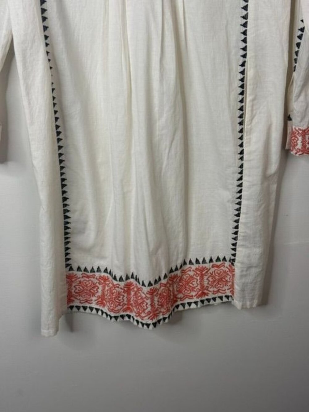 Antik Batik Women's Cream ARNOLD Embroidered Long Sleeve Tunic Dress Size XS - Picture 4 of 7
